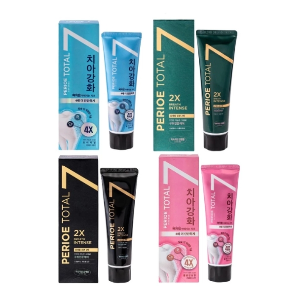 Kem đánh răng PERIOE TOTAL 7 (Màu hồng, màu xanh lá, màu xanh dương, màu đen)