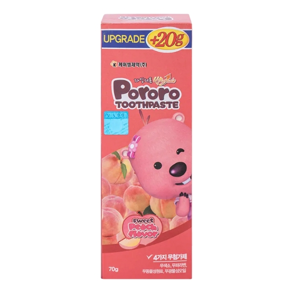 Kem Đánh Răng Pororo Cho Trẻ Em 70g Vị Đào