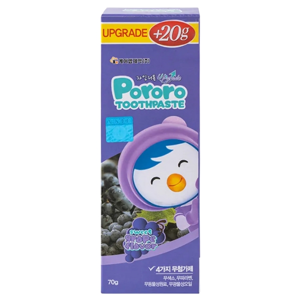 Kem Đánh Răng Pororo Cho Trẻ Em 70g Vị Nho