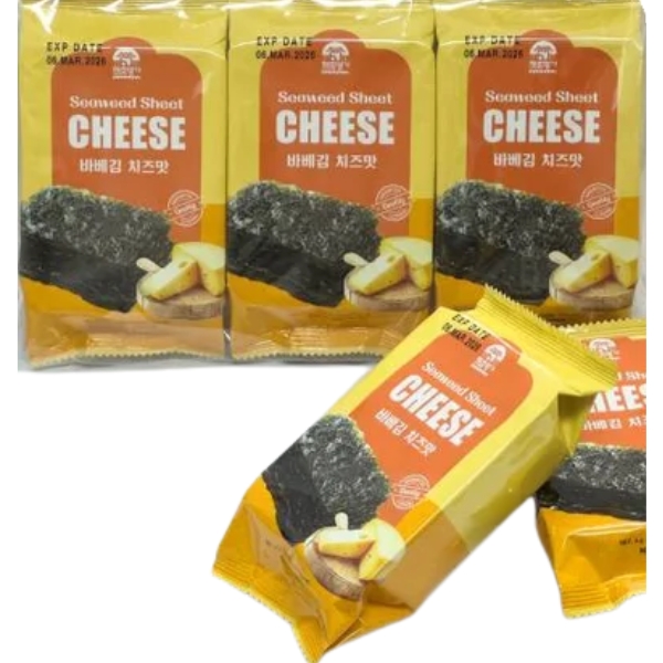Rong biển ăn liền phô mai Baby Kim 4gx3 gói/pack (thùng 24 pack) (thùng)